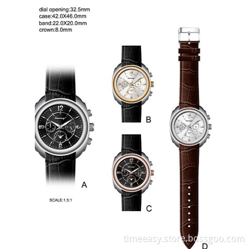 2013 Fashion Plating Gold /Rose Gold Stainless Steel Quartz Watch, Cheap Silicone Quartz Watch, Sport Watch for Men